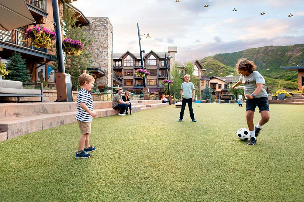 Children playing at The Collective in Snowmass, CO